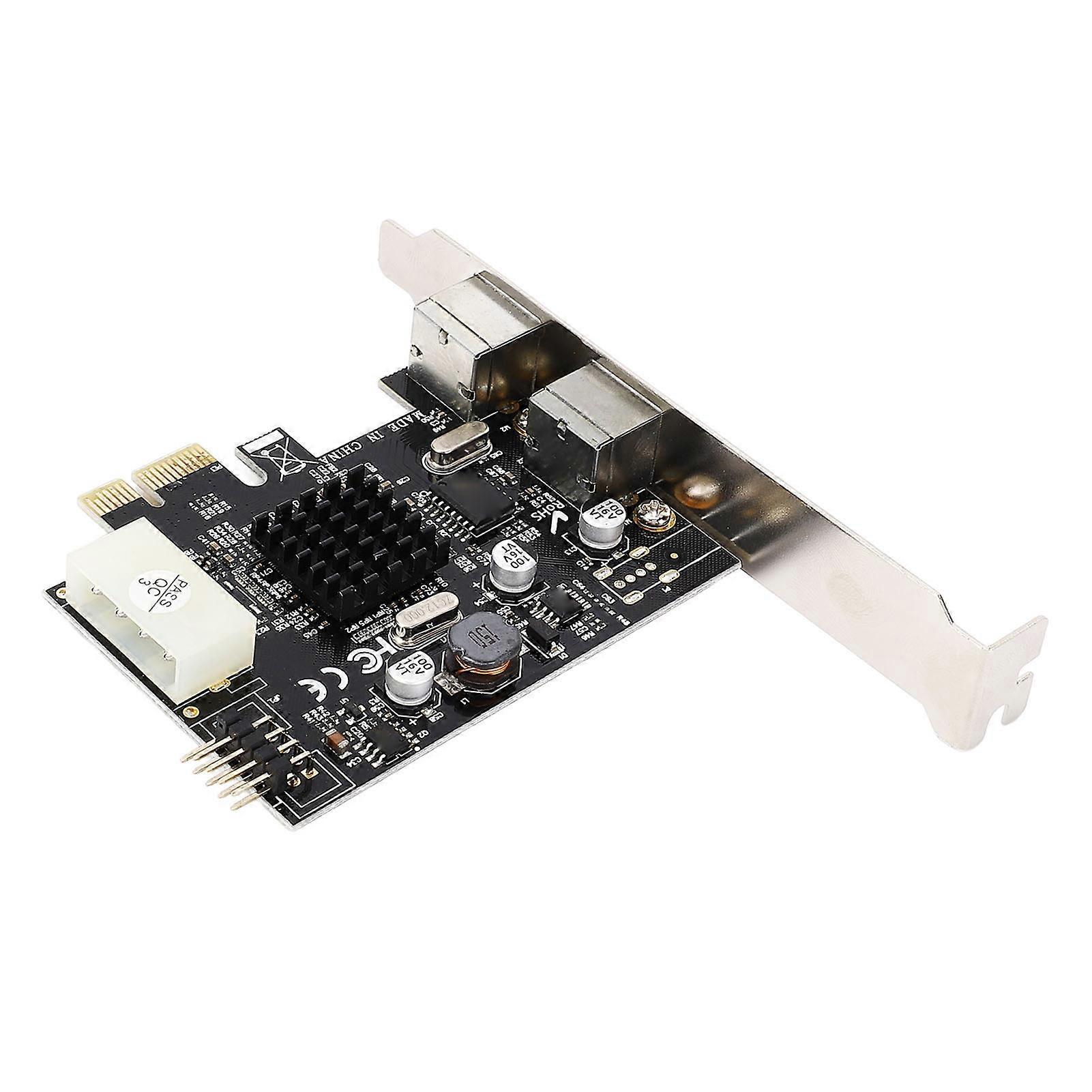 PCIe to PS/2 Adapter Card MCS9990CV Chip Built in USB2.0 Pin PCIe to 2 Ports PS/2 Keyboard Mouse Expansion Card for PC