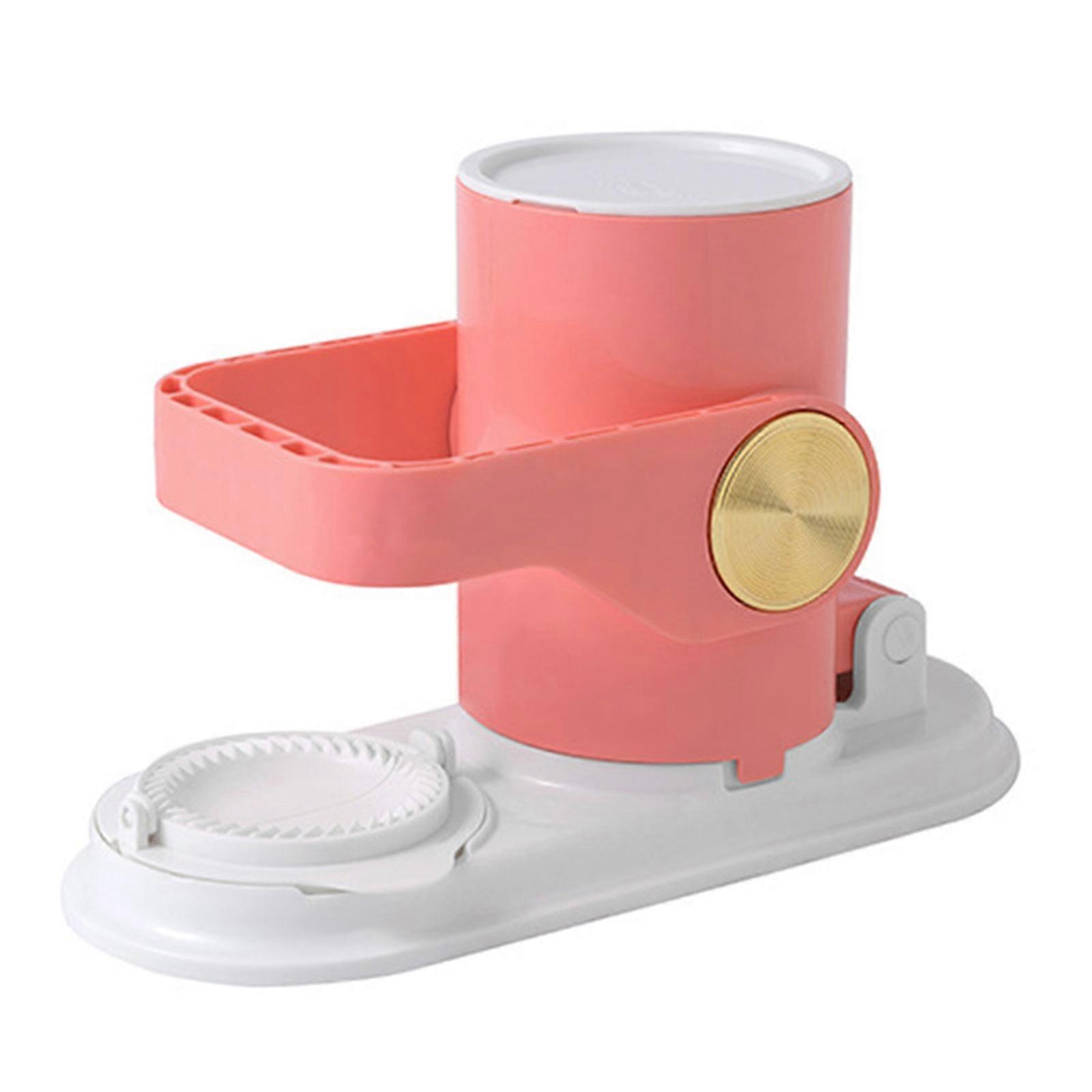 DIY Dumpling Wrapper Artifact Plastic Manual Wrapper Making Molds Dough Pressings Tool Bakings Pastries Dumpling Maker Pink
