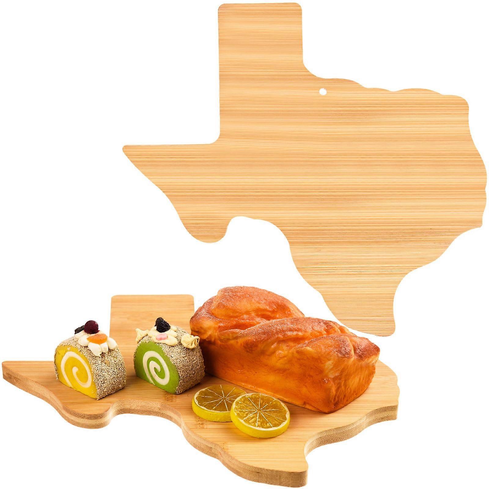Texas Shaped Bamboo Cutting Board for Kitchen Serving