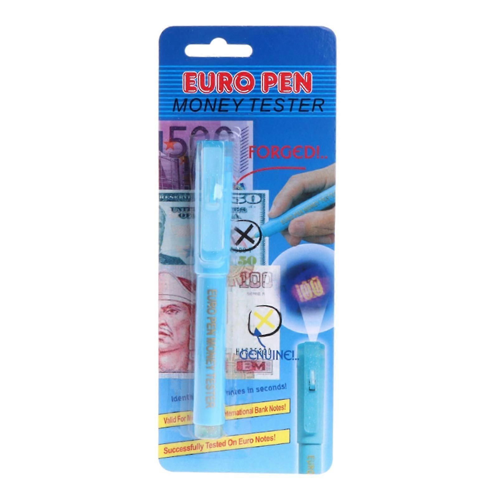 Counter-feit Bill Detector Pen with UV Light Pocket Size Money Loss Prevention