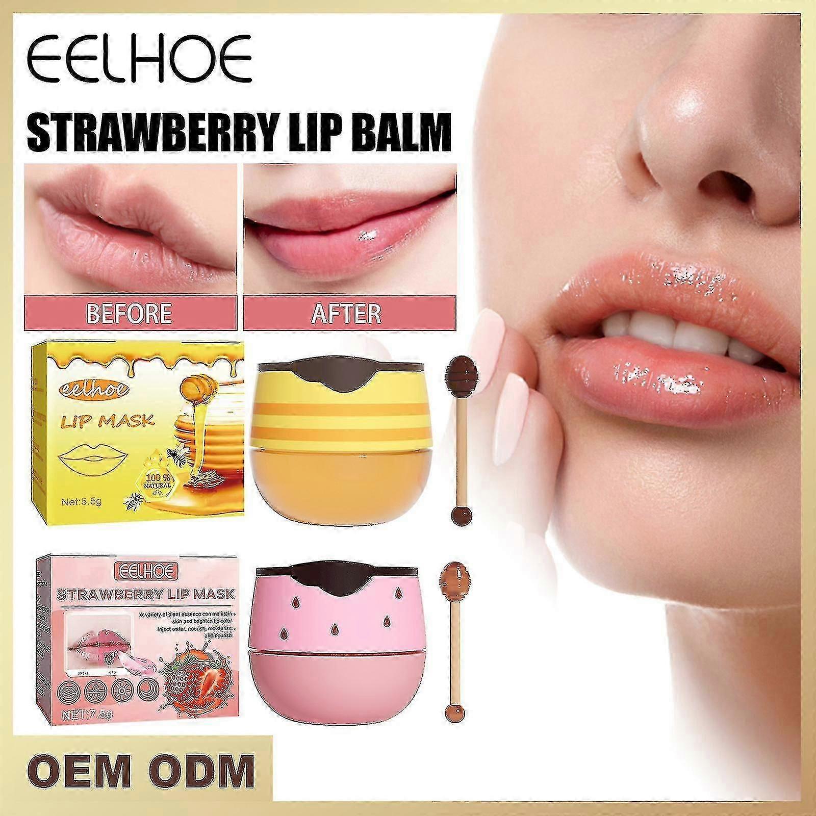Nourishing And Moisturizing Lip Mask Lightens Lip Lines And Repairs With Lip Brush Lip Mask Is Non-greasy And Easily Absorbed