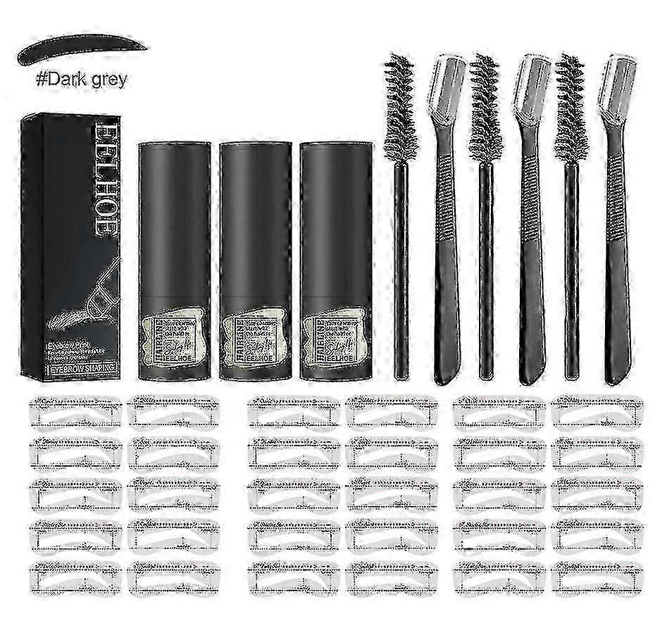 眉毛プリントセットナチュラルヘアラインパウダーファストアイブロウカードレイジーナチュラルE