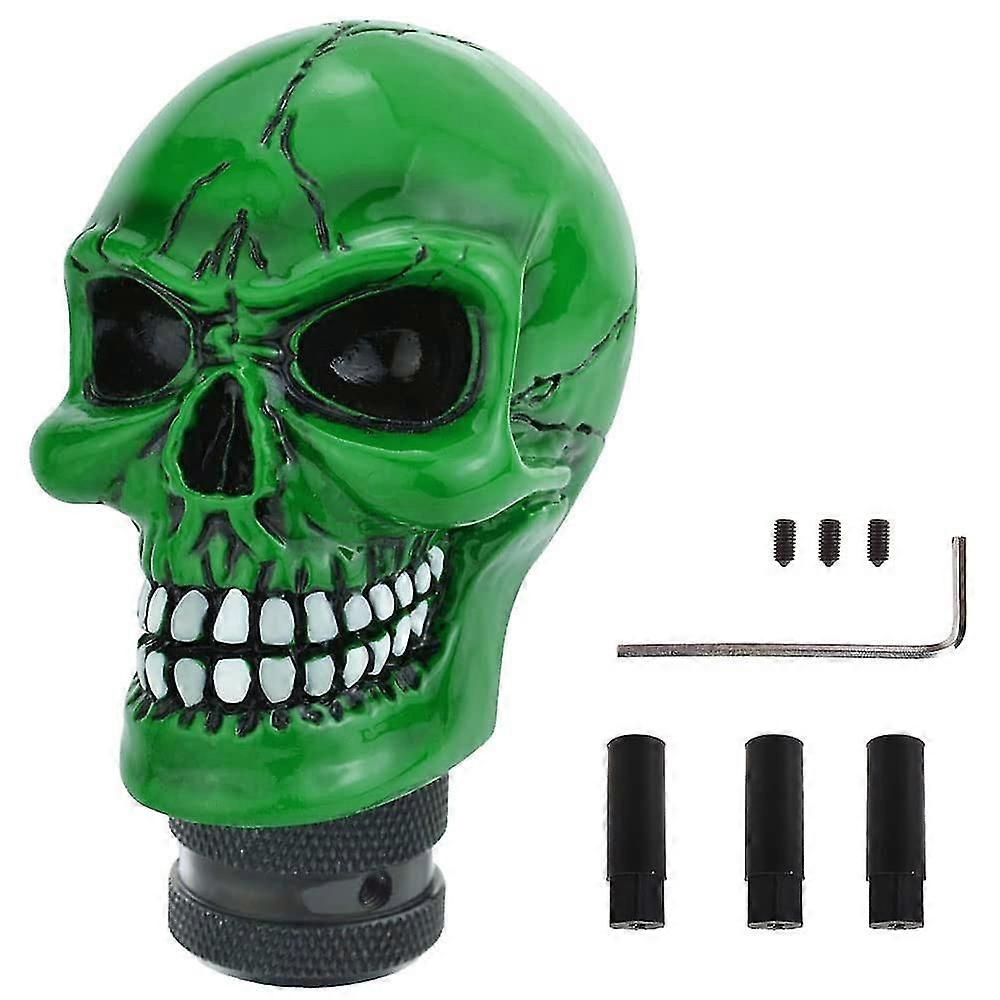 Κουμπί αλλαγής ταχυτήτων αυτοκινήτου Σκελετός Κιβώτιο ταχυτήτων Κάλυμμα ραβδιού Universal Skull Shift Lever Λαβή αλλαγής οχήματος