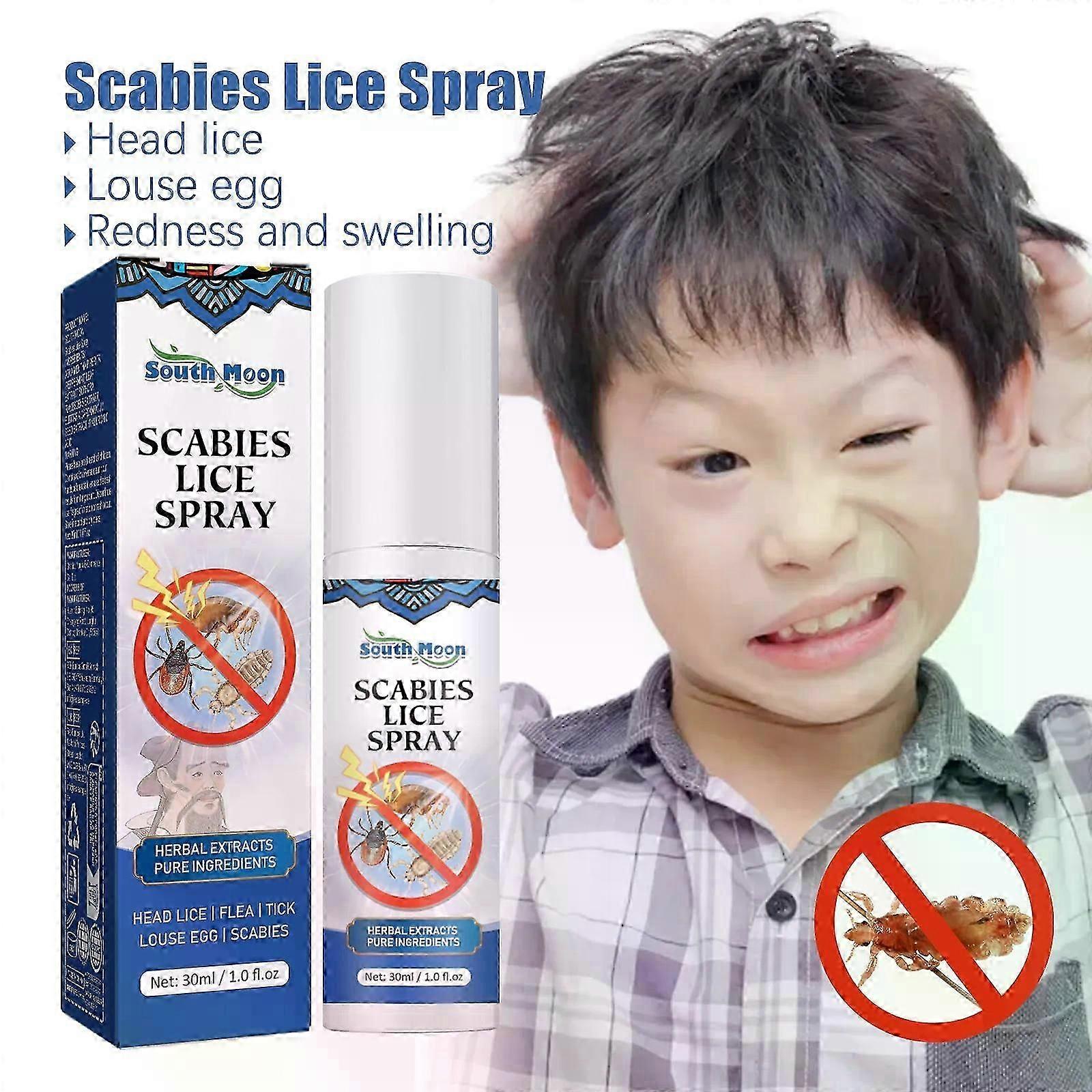 Pubic Lice Antibacterial Spray Removal Lice Eggs And Scalp Anti-itc