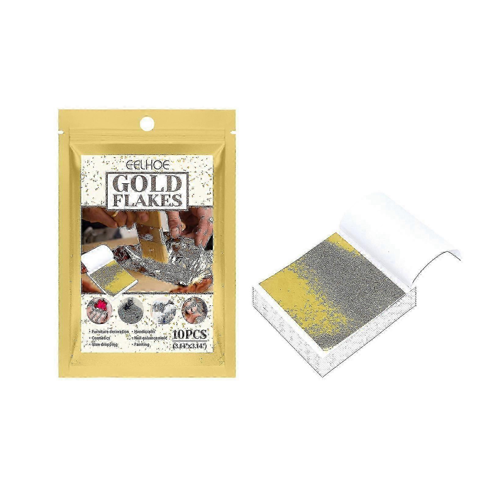 Eelhoe多機能金箔紙スキンビューティーゴールドフォイルビューティーマスクマニキュアネットレッドジュエリースパンコールデコレーション