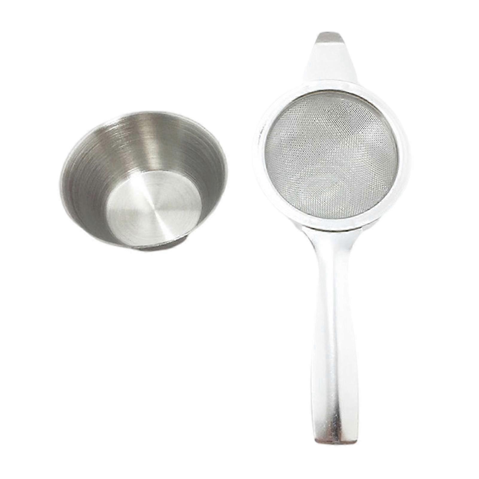 1 Set Teesieb Lebensmittelqualität Rostfreies Edelstahl-Tee-Kaffeesieb Feinmaschiger Filter für Zuhause f26