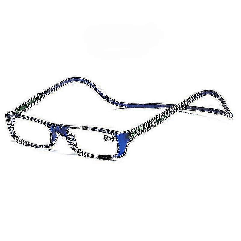 Folding Magnetic Reading Glasses Snap Click Front Neck Hanging Spectacles f54