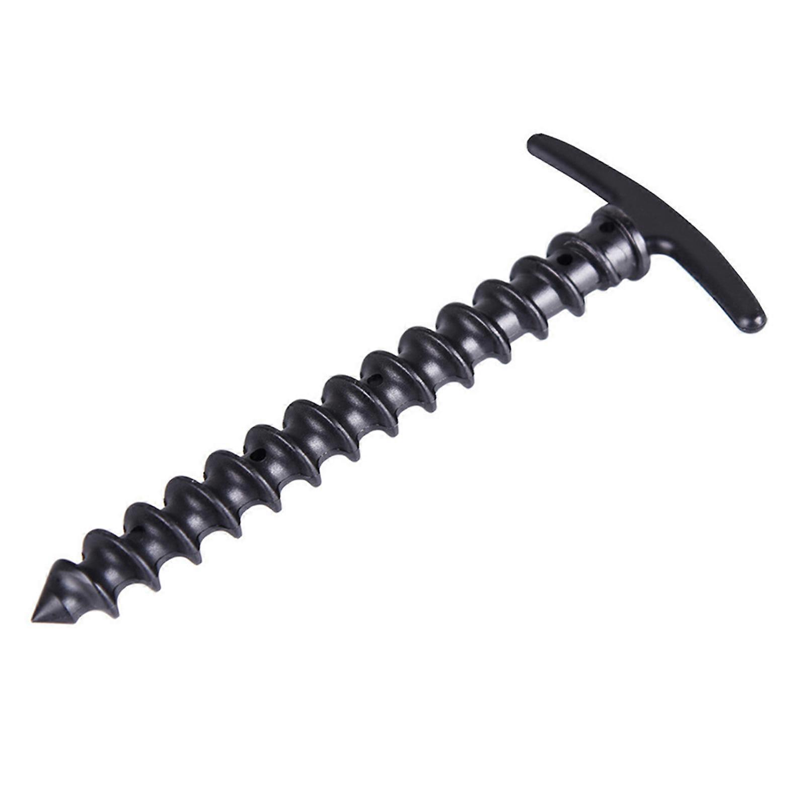 10PCS Tent Nails Outdoor Camping Trip Tent Peg Ground Nails Screw Nail Stakes Pegs Nylon Sand Pegs Trip Beach Tent Stakes Pegs