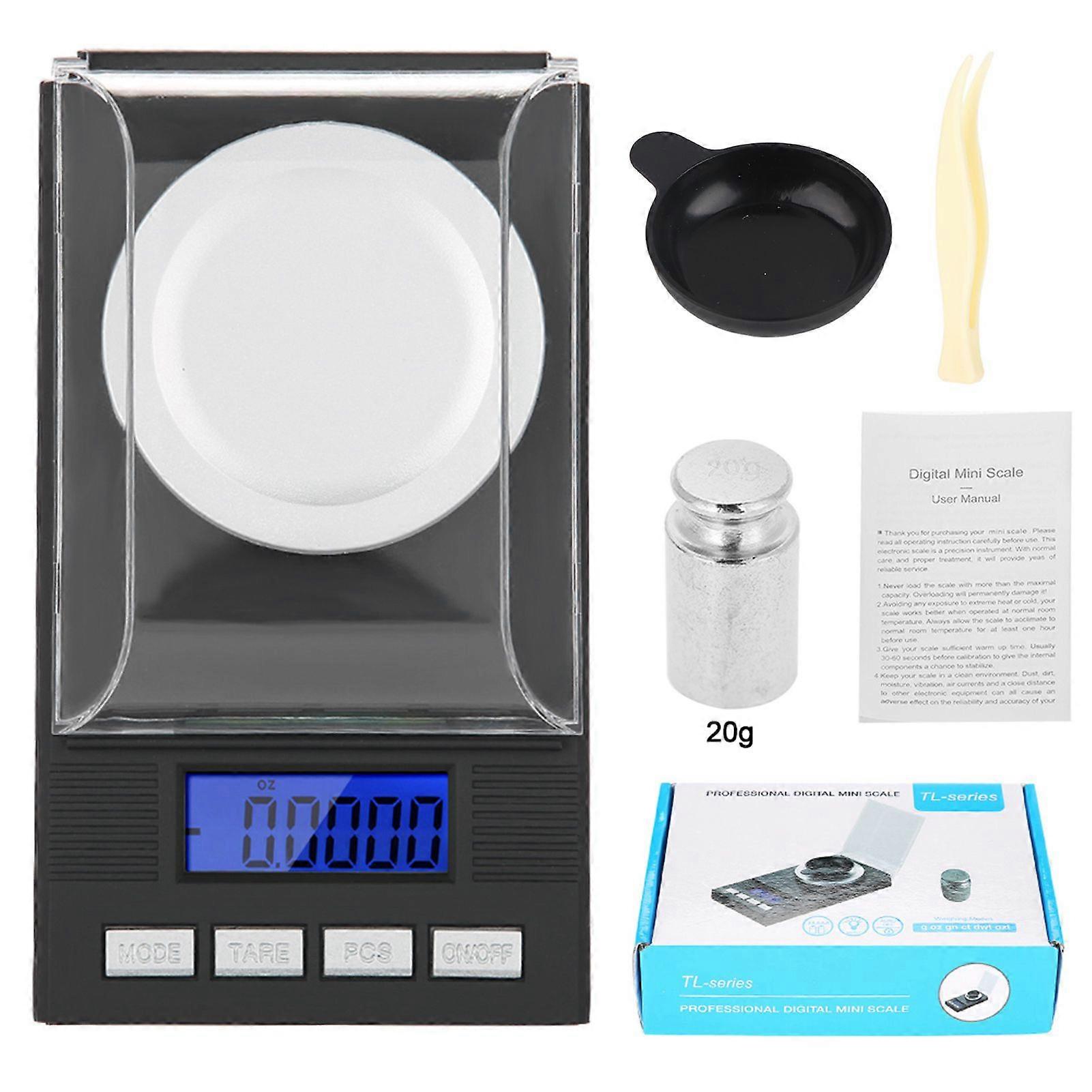 Mini Portable High Accuracy 0.001g Pocket Jewelry Scale with LED Digital Display 20g
