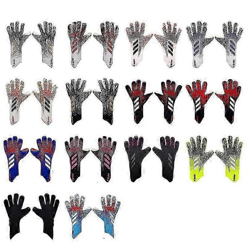 WXHGoalkeeper Guanti da calcio Lattice completo Antiscivolo Ispessimento Resistente all'usura Traspirante#hjty001