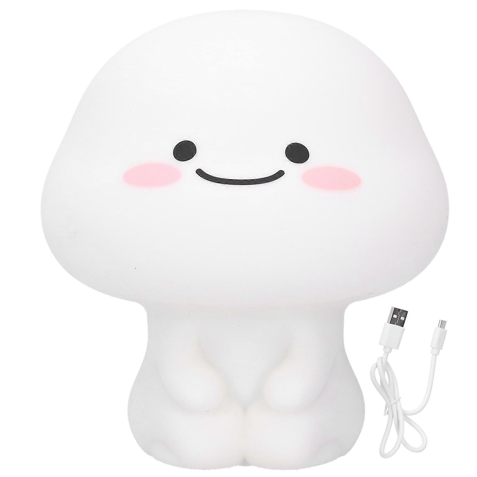USB Charging Silicone Night Light with Touch Control, Adjustable Brightness, and Timer for Bedroom Use
