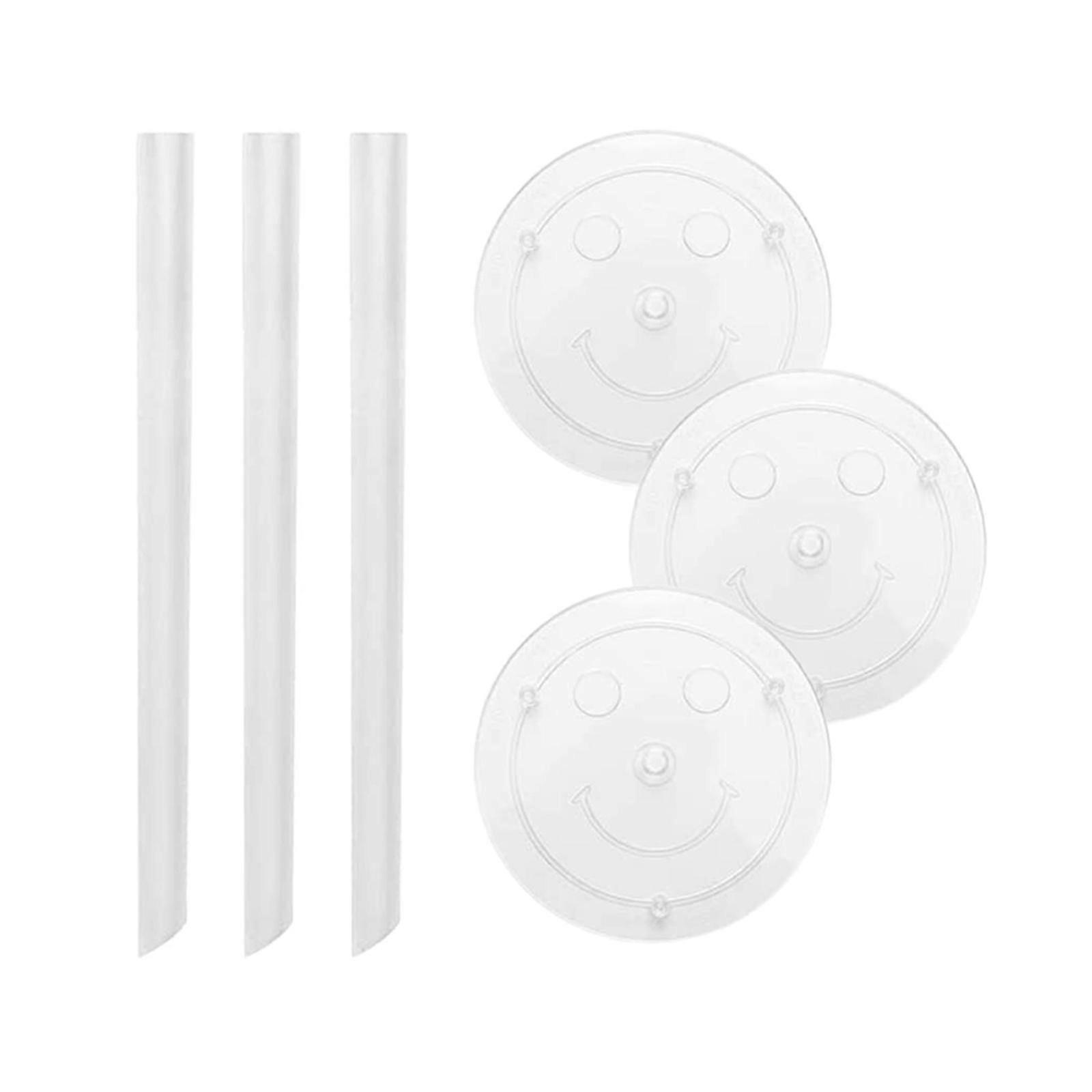 White Plastic Cake Sticks Support Rods with 2 Pieces Cake Separator Cakes and 3