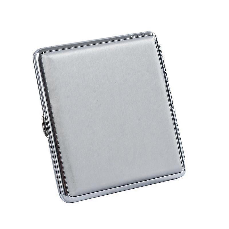 20 Pcs Simple Stylish And Portable Solid Color Leather Cigarette Case Elastic Cigarette Holder Men And Women Creative Coarse Cigarette Storage Box