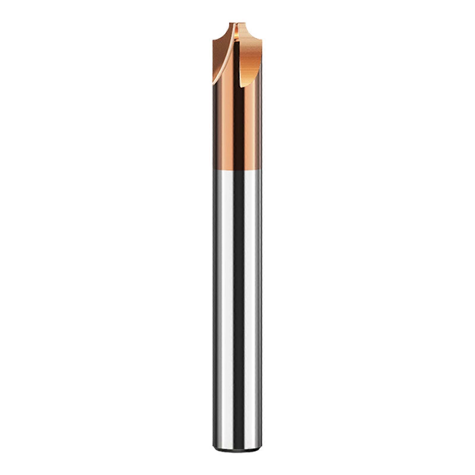 Solid Metal Chamfer Tool Milling Cutter 4 Flute Inner Arcs Chamfer Routers Bit Corner Rounding Deburring Tool