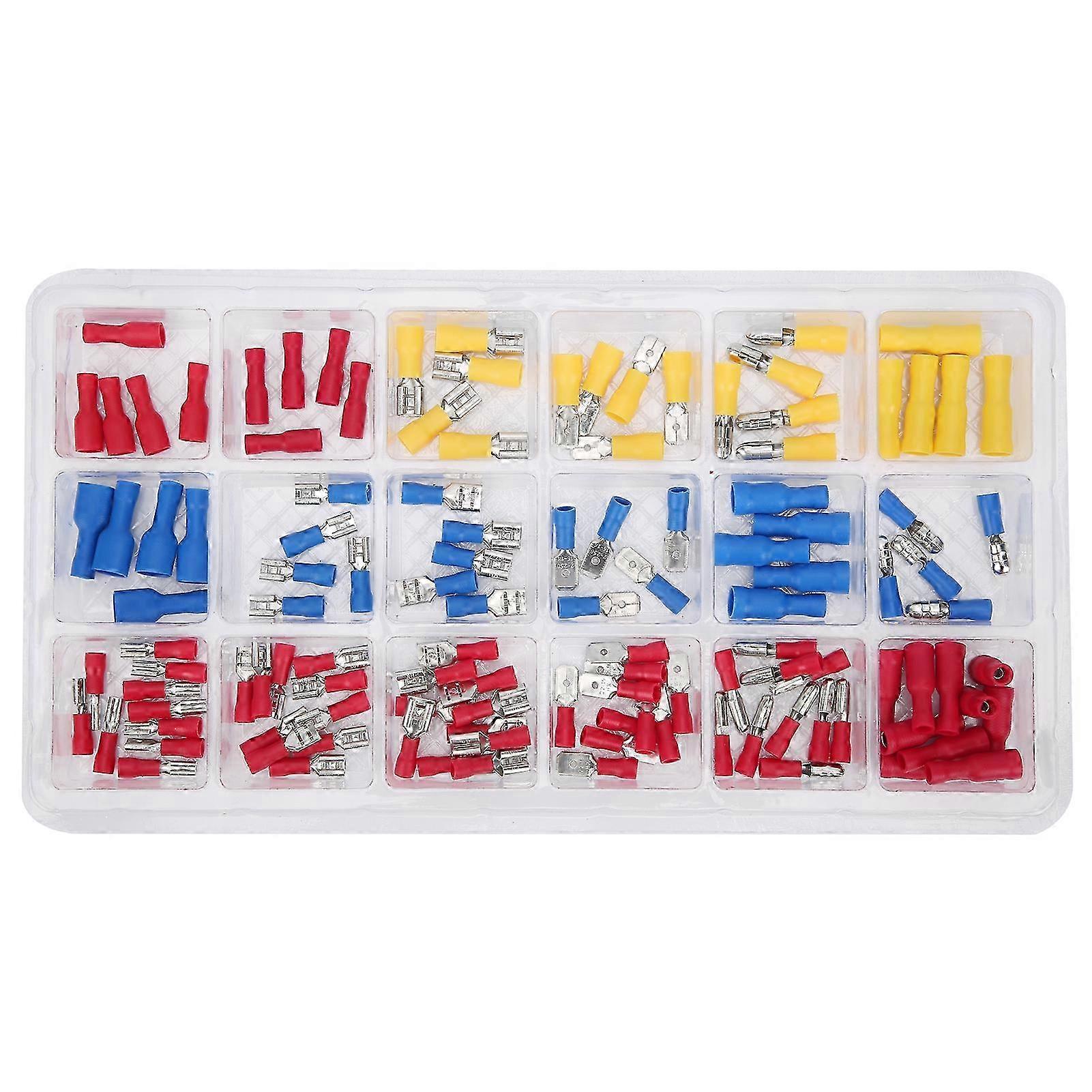 120Pcs Cold Pressed Crimping Terminal Kit Electrical Wire Terminals Connector Accessory