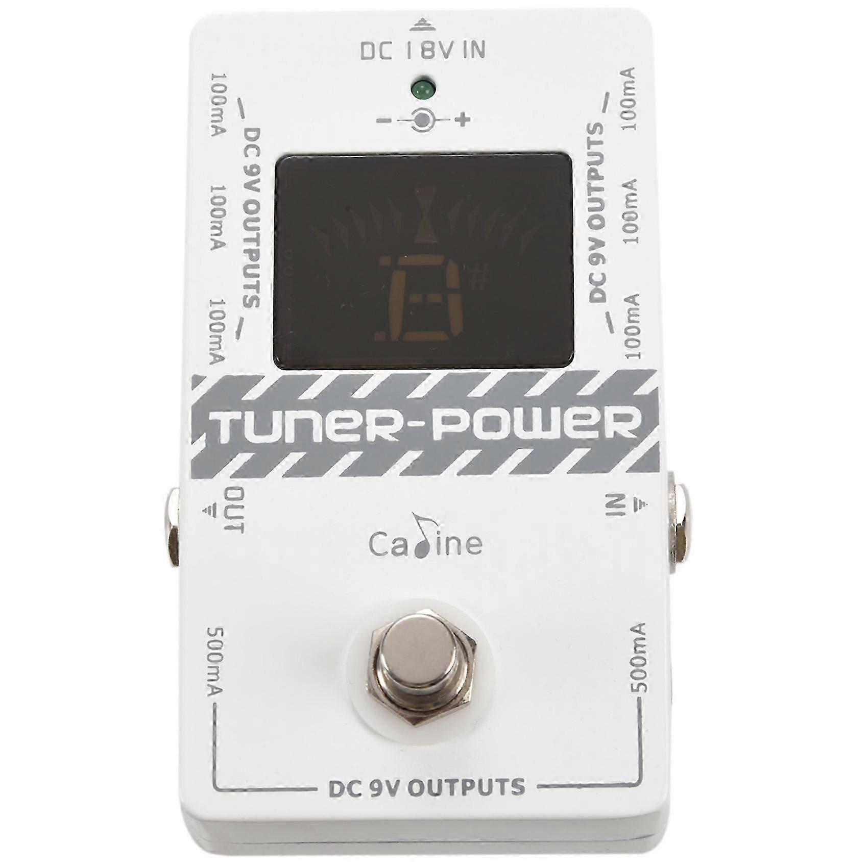 -09 2-In-1 Tuner en Voeding True Bypass geschikt voor Dc 9V Elektrische Gitaar Effect Pedaal Acht Isolaat