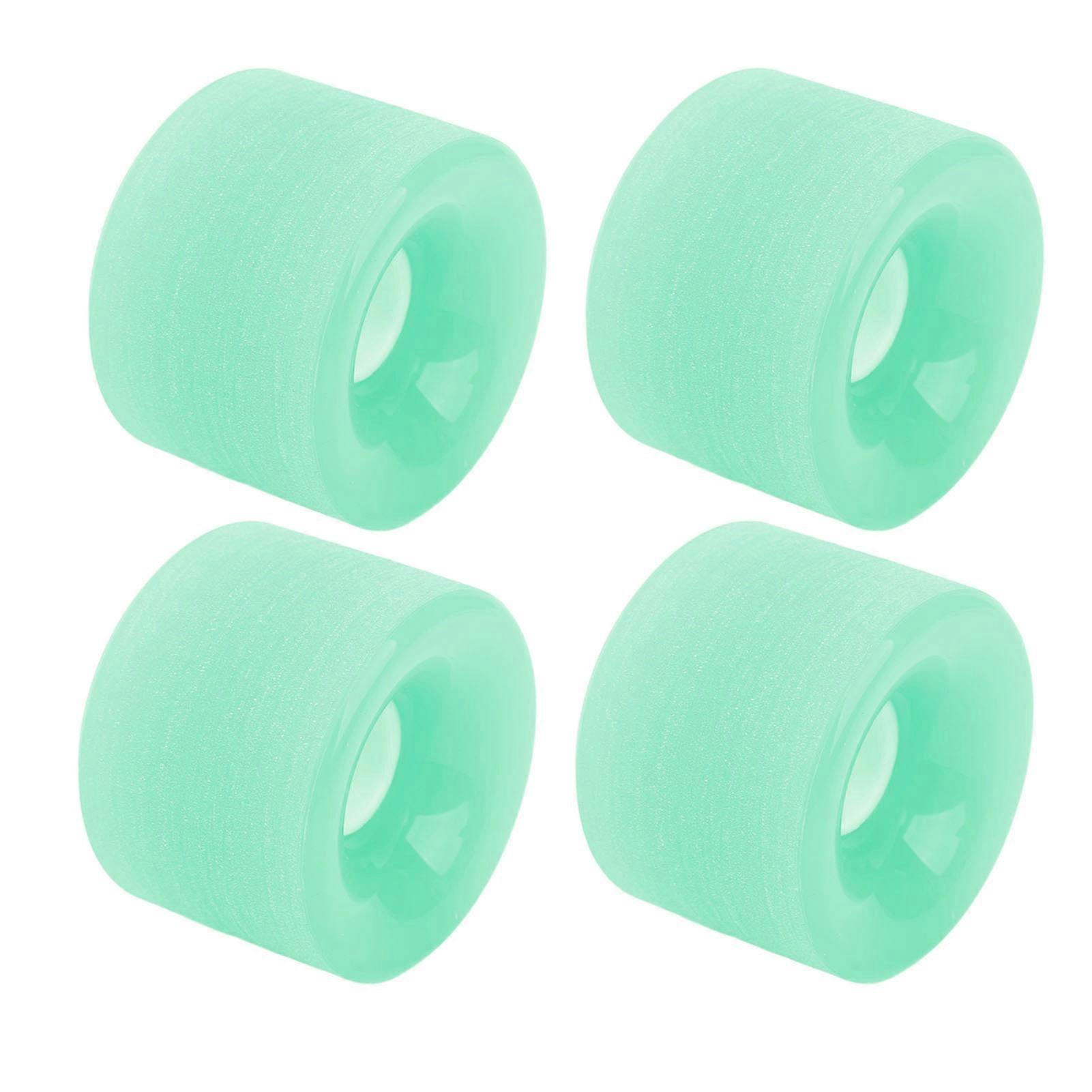 PU Longboard Wheel PU High Hardness Fast Stable Longboard Cruiser Wheels for Ramp Asphalt Road Green