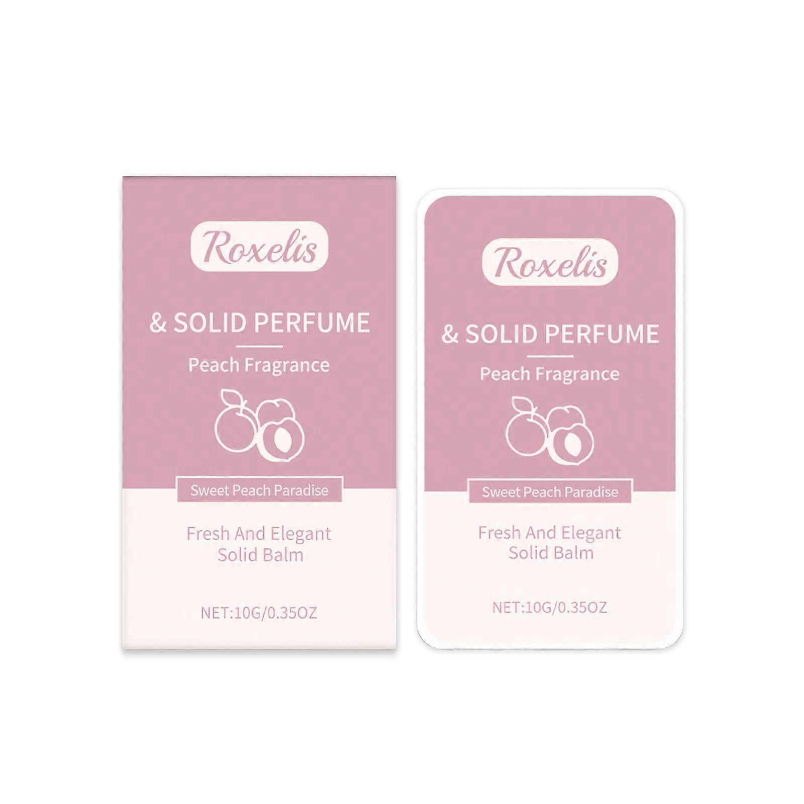 Peach Solid Perfume Fresh Fruit Light Portable Solid Balm Fruit Solid Eau De Toilette