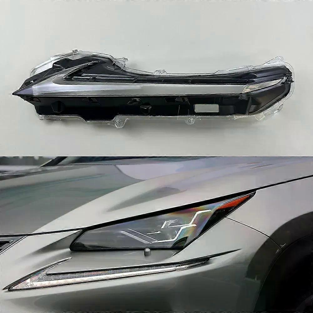 For Lexus NX NX200 NX300h 2014-2020 Daytime Running Lights Cover Headlamp Shell Replace The Original Lampshade Plexiglass