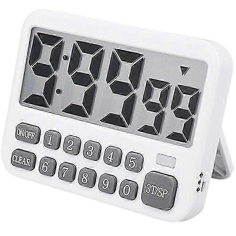 Digital Kitchen Timer, Large Display Cooking Timer Cycle Count Up/Down Timer with Digits Directly I