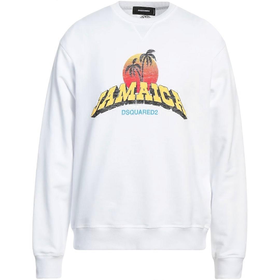 Dsquared2 Jamaica Design White Sweatshirt