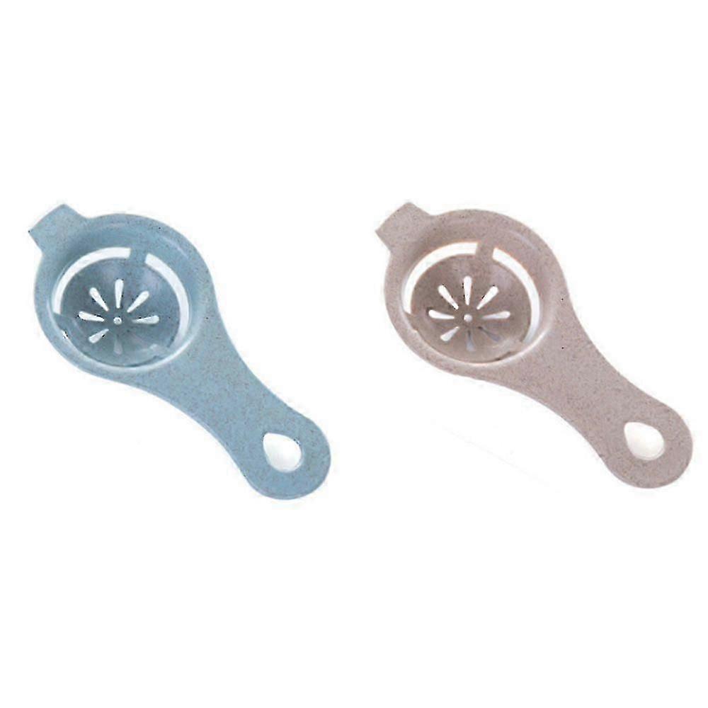 1pc blue and 2pcs khaki egg white separator, egg filter, kitchen baking, egg yolk white separator