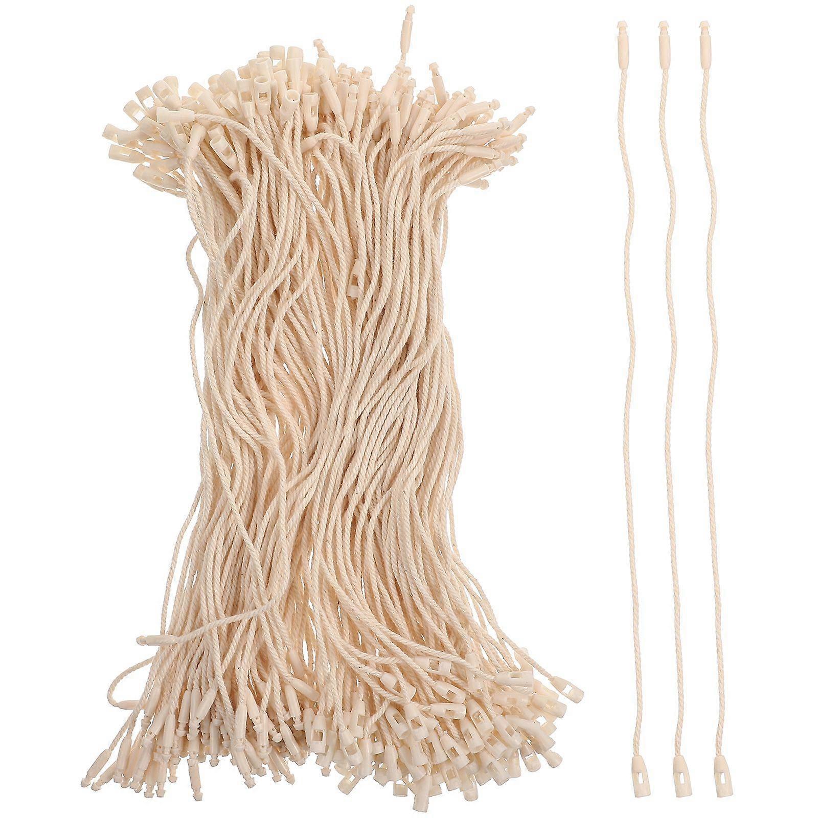 200pcs Hanging Tag String Garment Tag Fastener Security Label Fasteners Hanging Tag Snap Rope