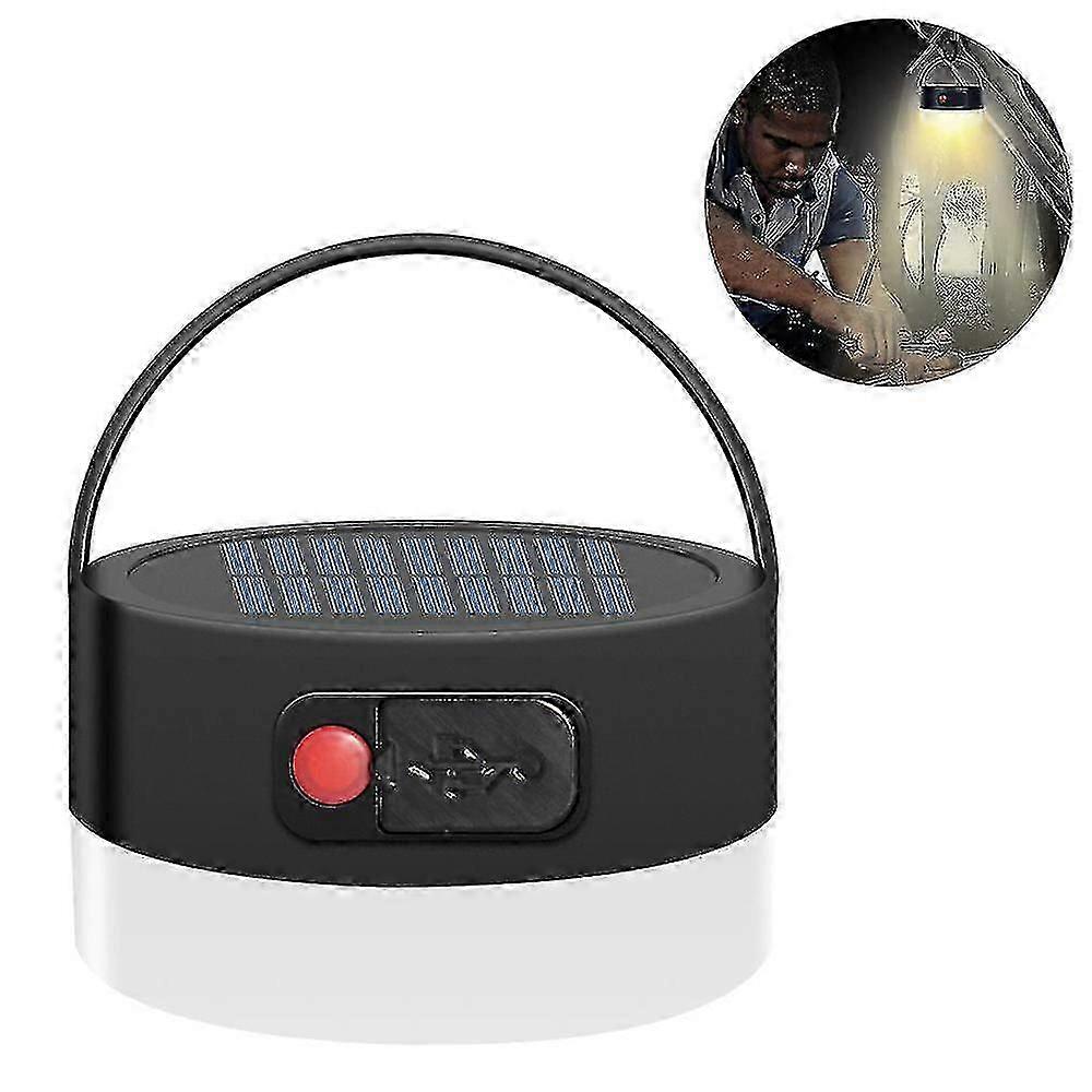 Camping Lights, Rechargeable Solar Camping Lamp Flashlight