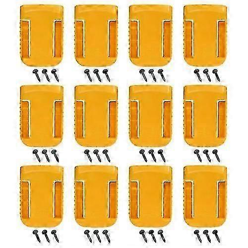 12pcs Power Battery Mount Hanger Shelf Storage Stand Holders Set For Dewalt