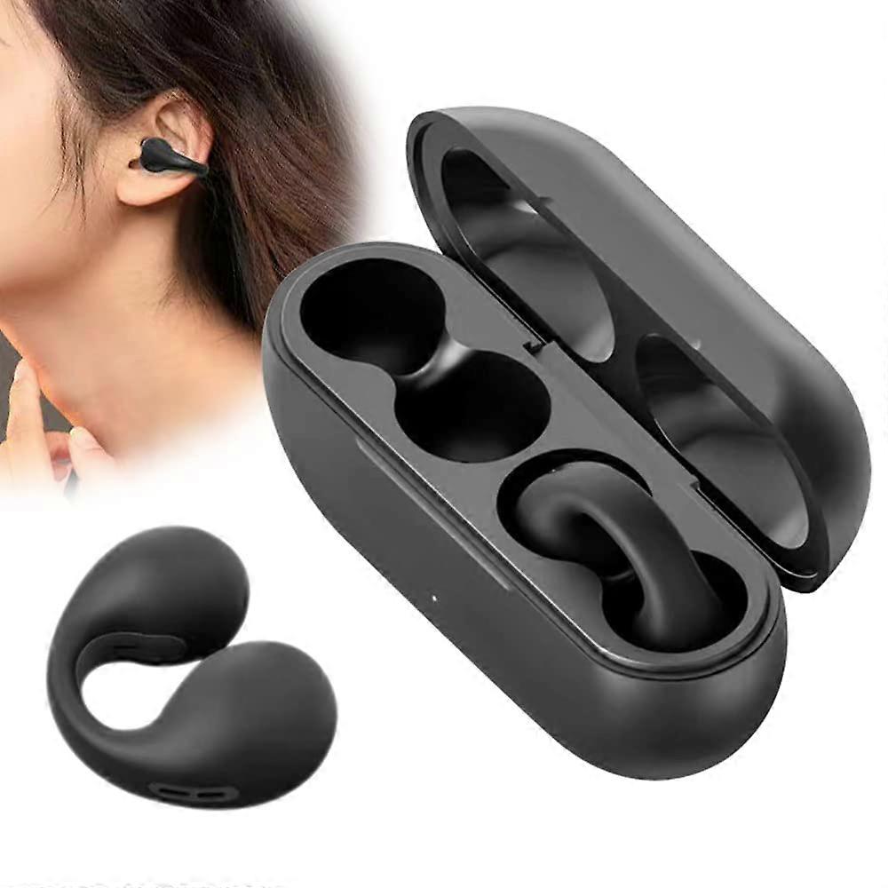 Wireless ear clip skeleton headphones, Open ear headphones upgrade wireless Bluetooth