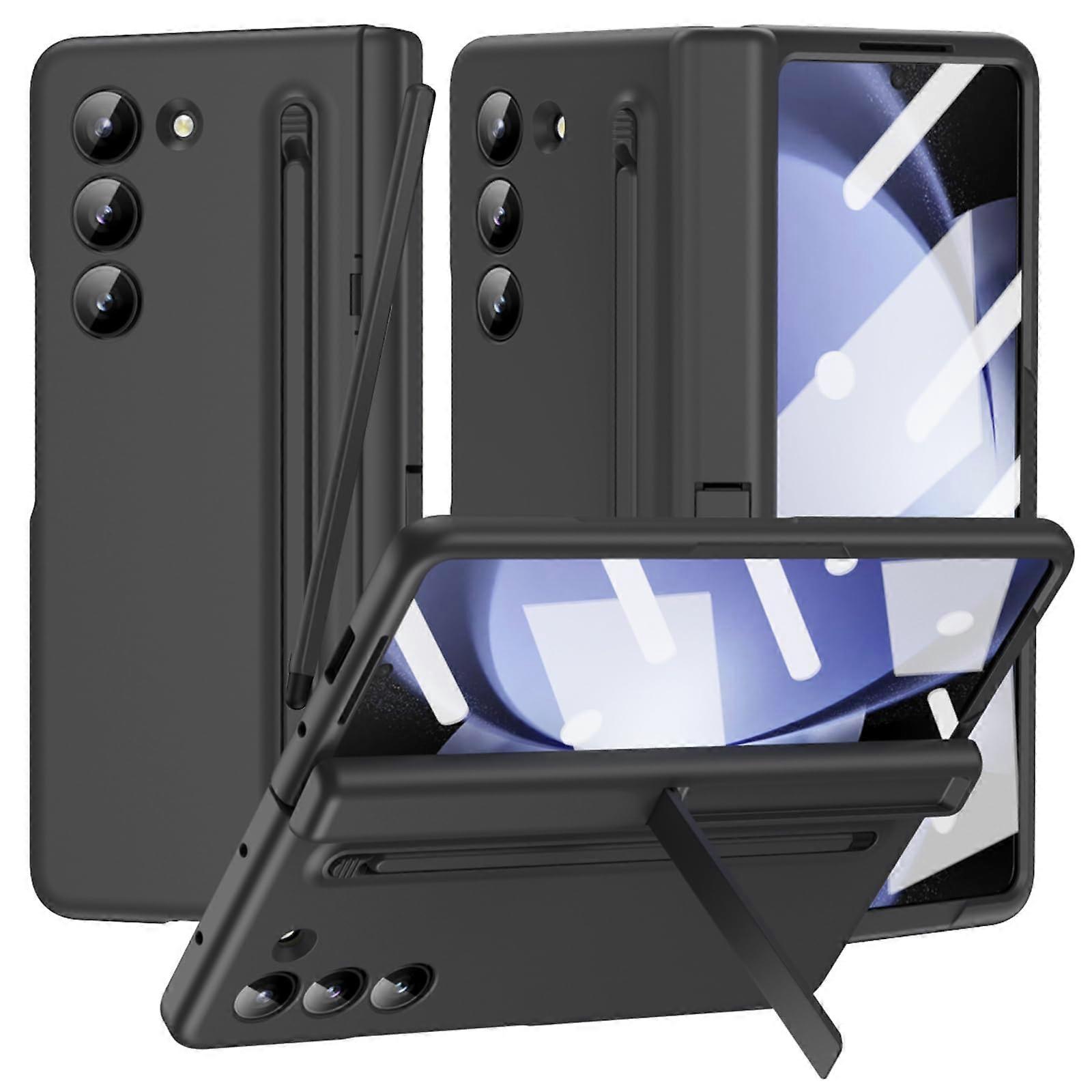 Case for Samsung Galaxy Z Fold 5 with S Pen Holder, Stand Hinge Protection, Durable Material, Full-Body Coverage