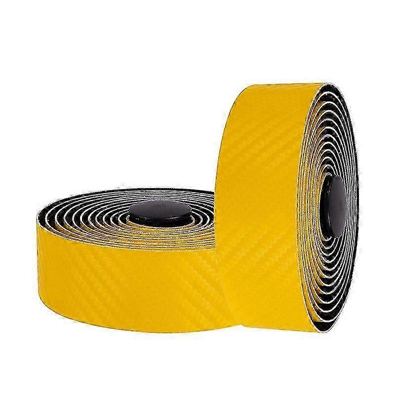 ロードバイクハンドルバーテープカーボン自転車バーテープダンピング防振+2バールプラグサイクリングアクセサリー