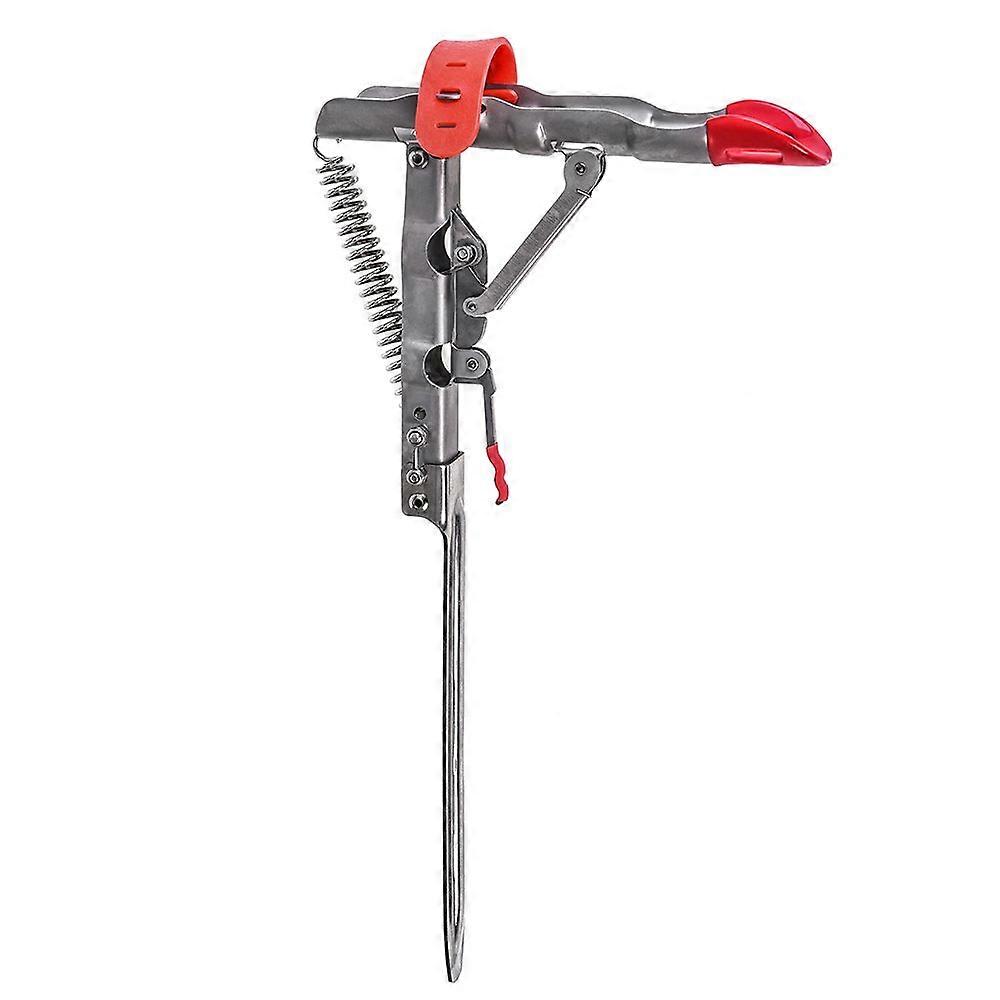 Automatic Spring Fishing Rod Holder with Folding Mount Bracket for Ground Stand, Adjustable Height, Durable Material