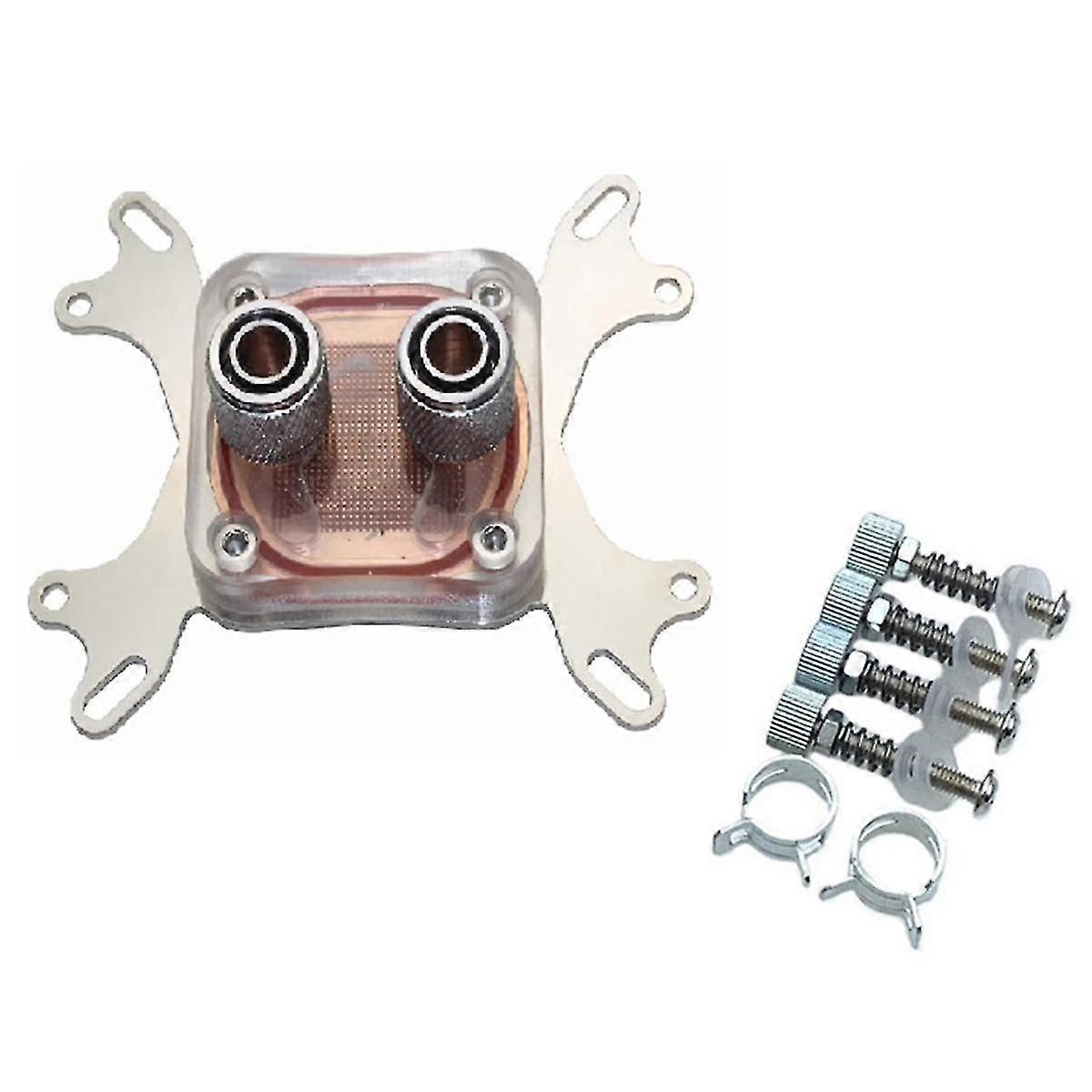 Ny CPU Vannblokk Vannkjøling Vannkjølt Blokk Datamaskin Kjøling Radiator For Computer Kjøler