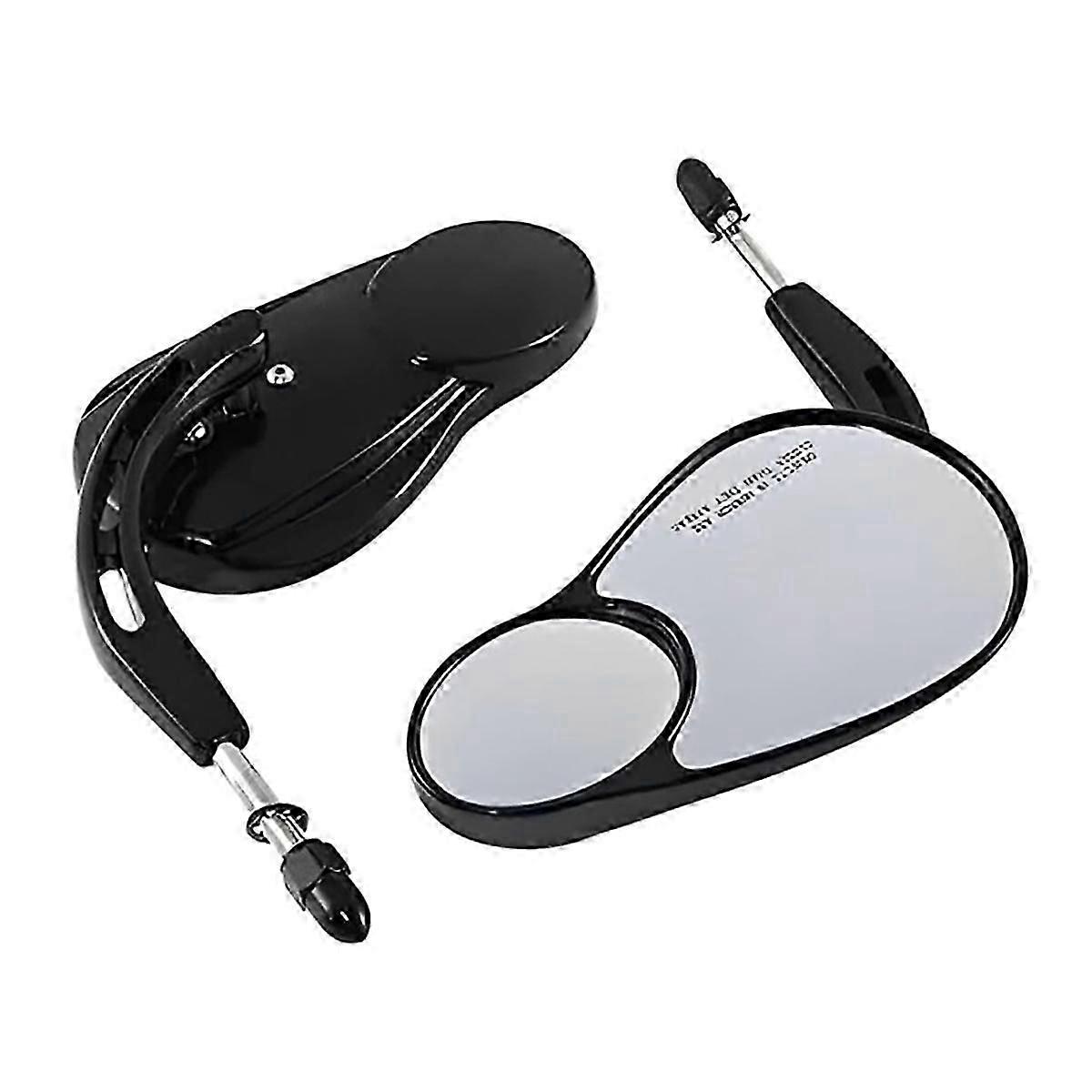 Split Vision Rearview Mirrors for Harley Davidson,Black