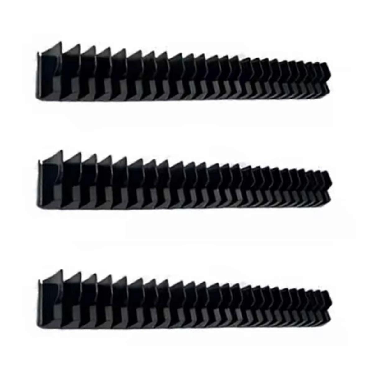 3Pcs Magnetic Wrench Organizer Easy to Install Portable Tool Storage Shelf Wrench Holder for Tool D