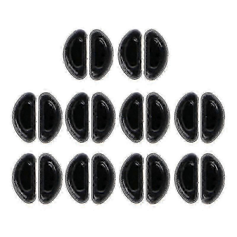 10pairs Adhesive Eyeglasses Nose Pads D Shape Anti-slip Soft Silicone Nose Pads from Shantou Centure