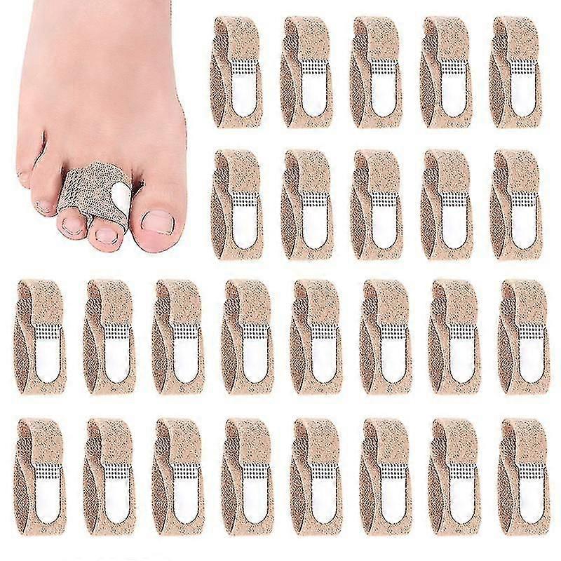 10pcs Fabric Toe Finger Straightener Hammer Toe Hallux Valgus Corrector Bandage Toe Separator Splint Wrap Foot Stretcher Day Night Support
