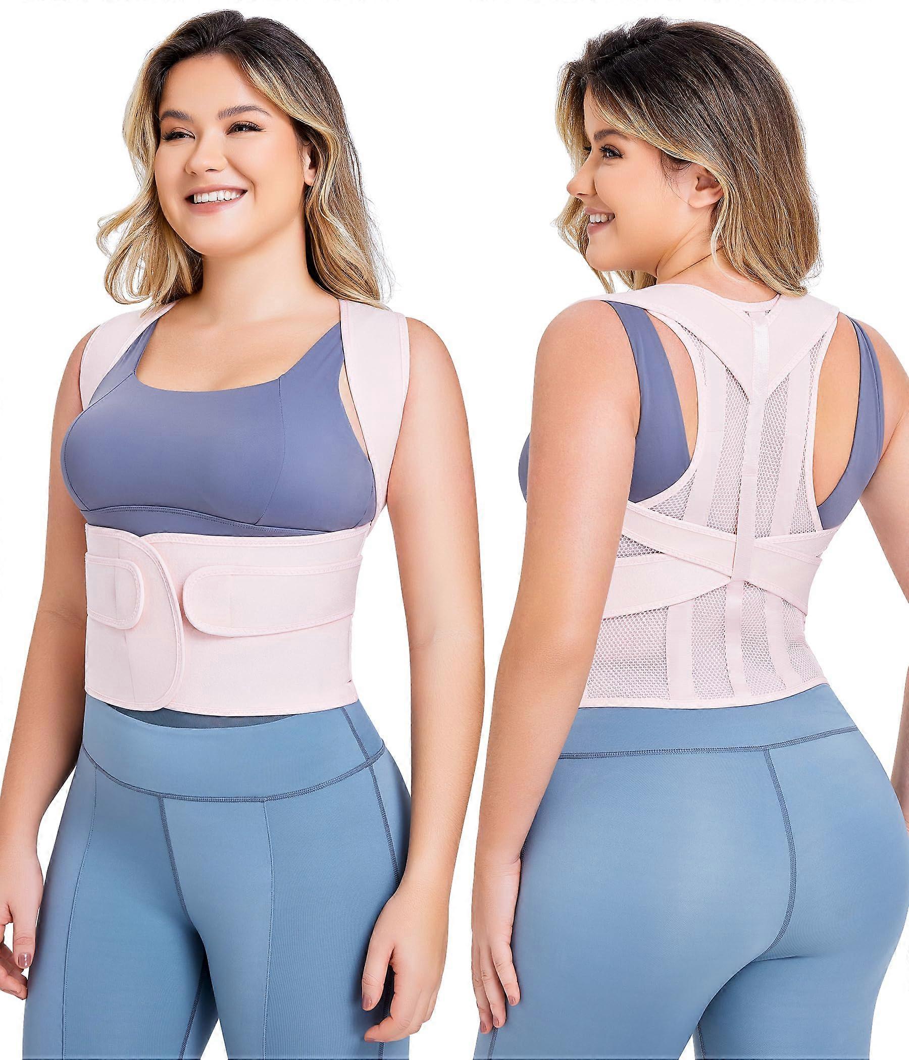 Back Brace Posture Corrector for Women Adjustable Shoulder Straightener Full Back Support