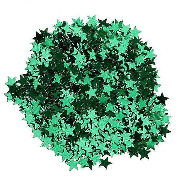 Sparkling Green Star Confetti for Special Occasions