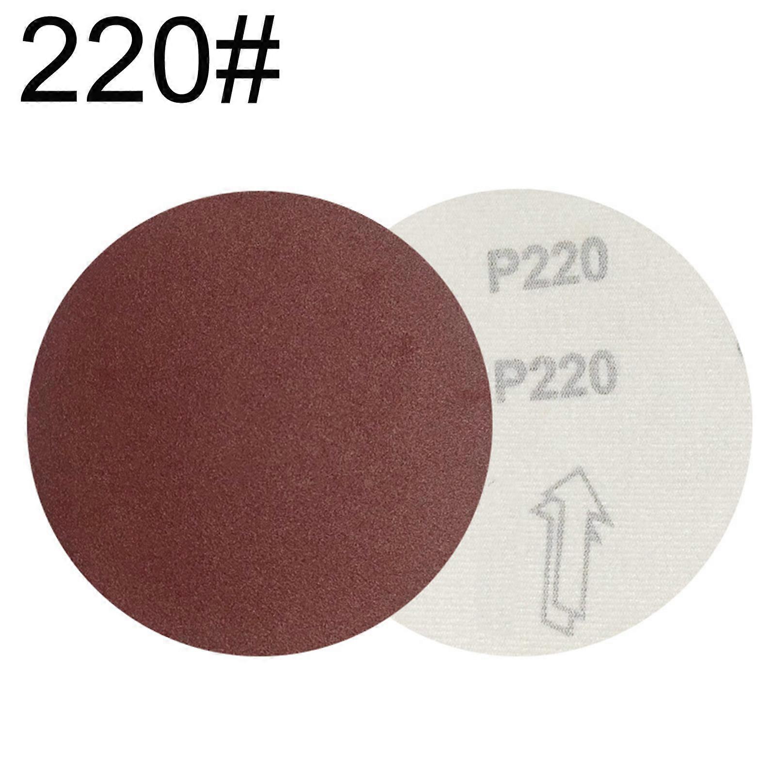 100Pcs 5in Disc Self Adhesive Sandpaper Sheet Round Sandpaper