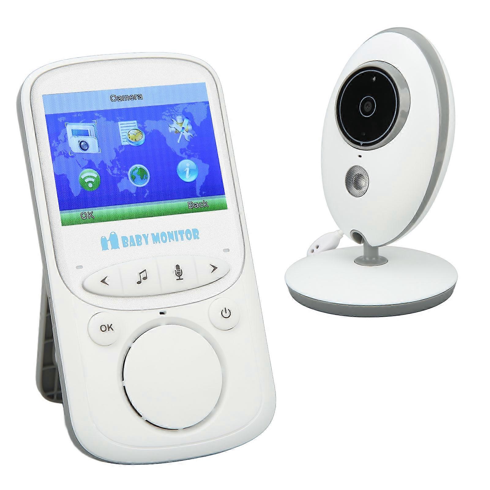 Wireless Baby Monitor 2.4in Remote Video Bidirectional Intercom Baby Camera Monitor for Home 100‑240V US Plug 