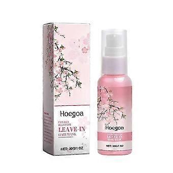 Hoegoa Sakura No-Wash Hair Mask Repairs Dry, Frizzy Hair, Makes It Smooth, Shiny, Refreshing and Sof