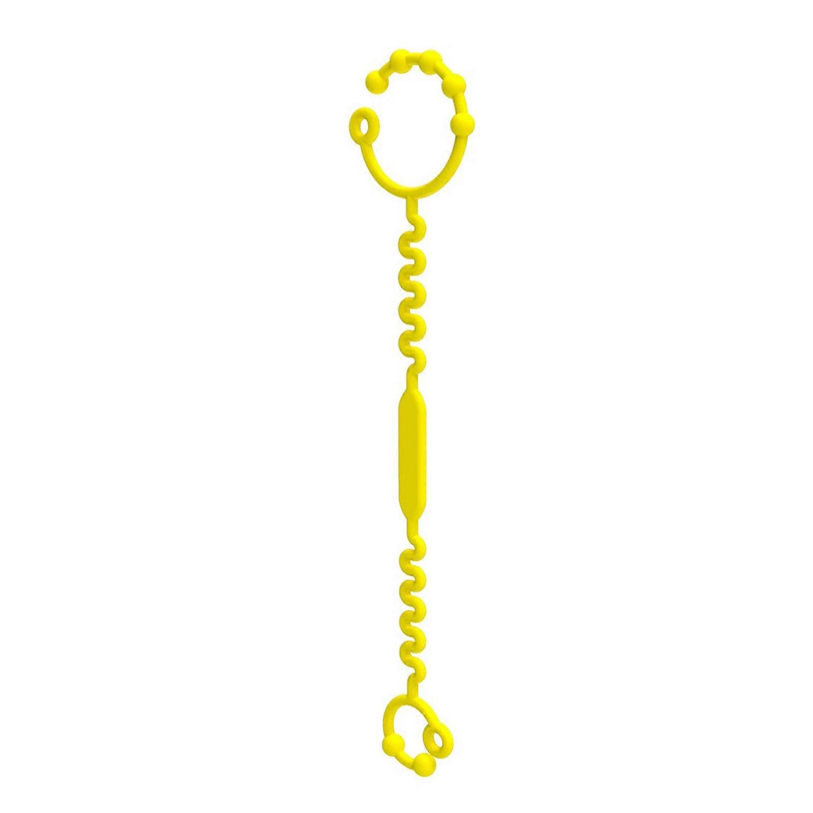 Adjustable Silicone Bottle Strap for Baby not Loss Cup Leash Teethers & Pacifiers Holder Multifunction Baby Bottle Hold Lemon yellow
