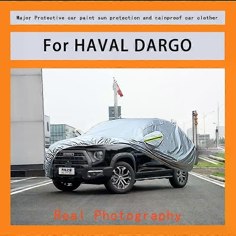 עבור HAVAL DARGO כיסוי גשם כפור שלג אבק עמיד למים הגנה חיצונית מגן רכב כיסויים אנטי UV חיצוני שמש רפלקטיבי
