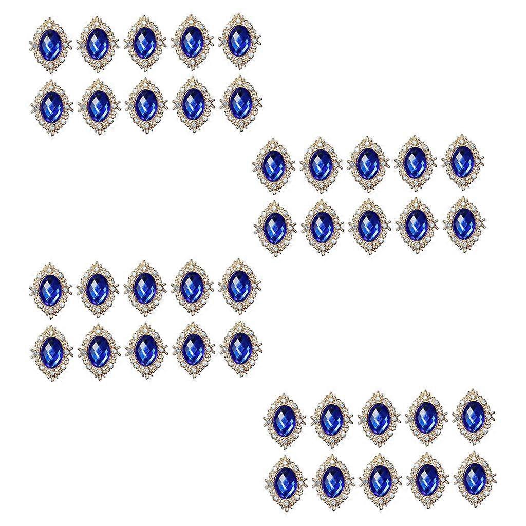 4x 10Pcs Strasuri Buton Flatback Înfrumusețare Decor de cusut