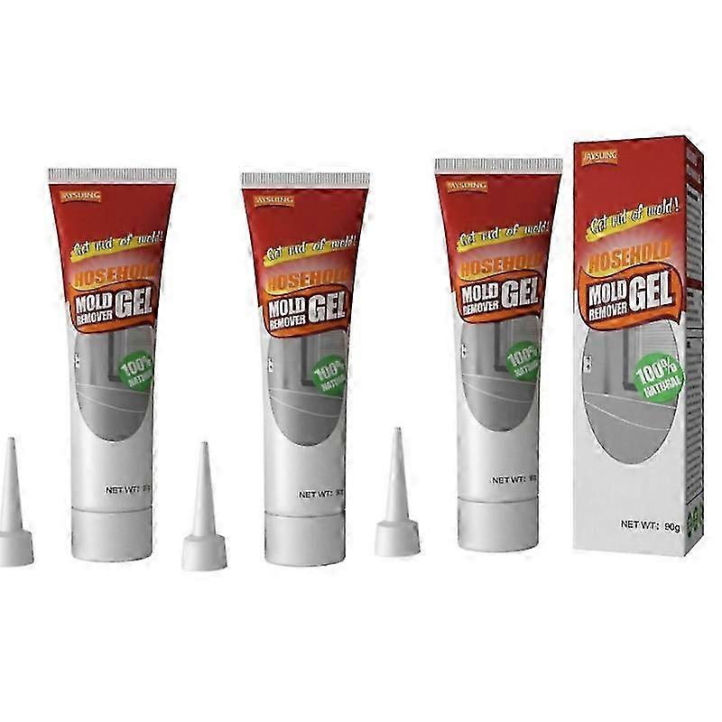 3x جل مزيل العفن العميق ، جل إزالة العفن المنزلي للمطبخ حمام بلاط الحائط البقع بالوعة