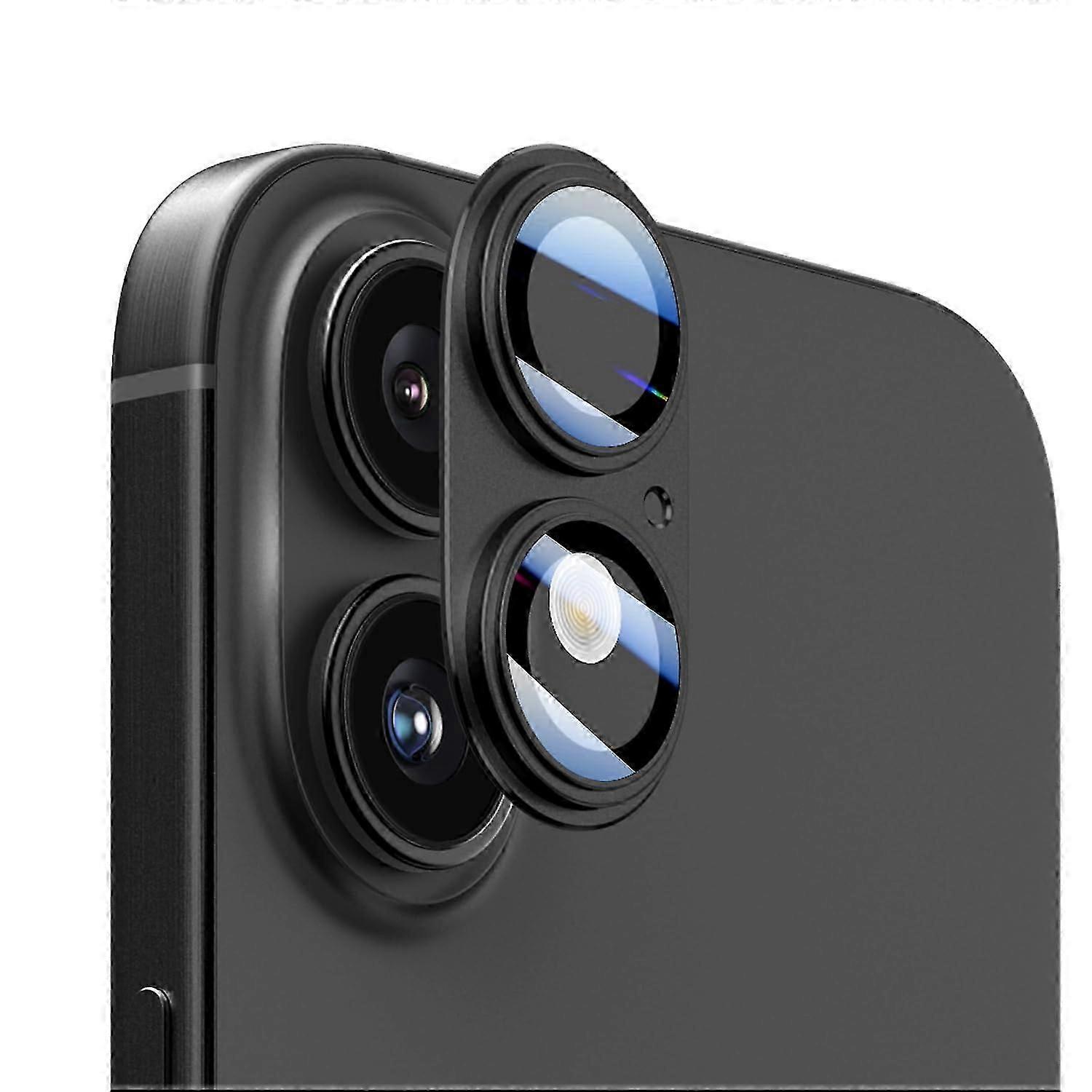 [2 Pack] for iPhone 16/iPhone 16 Plus Camera Lens Protector, 9H+ Tempered Glass, Anti-Scratch