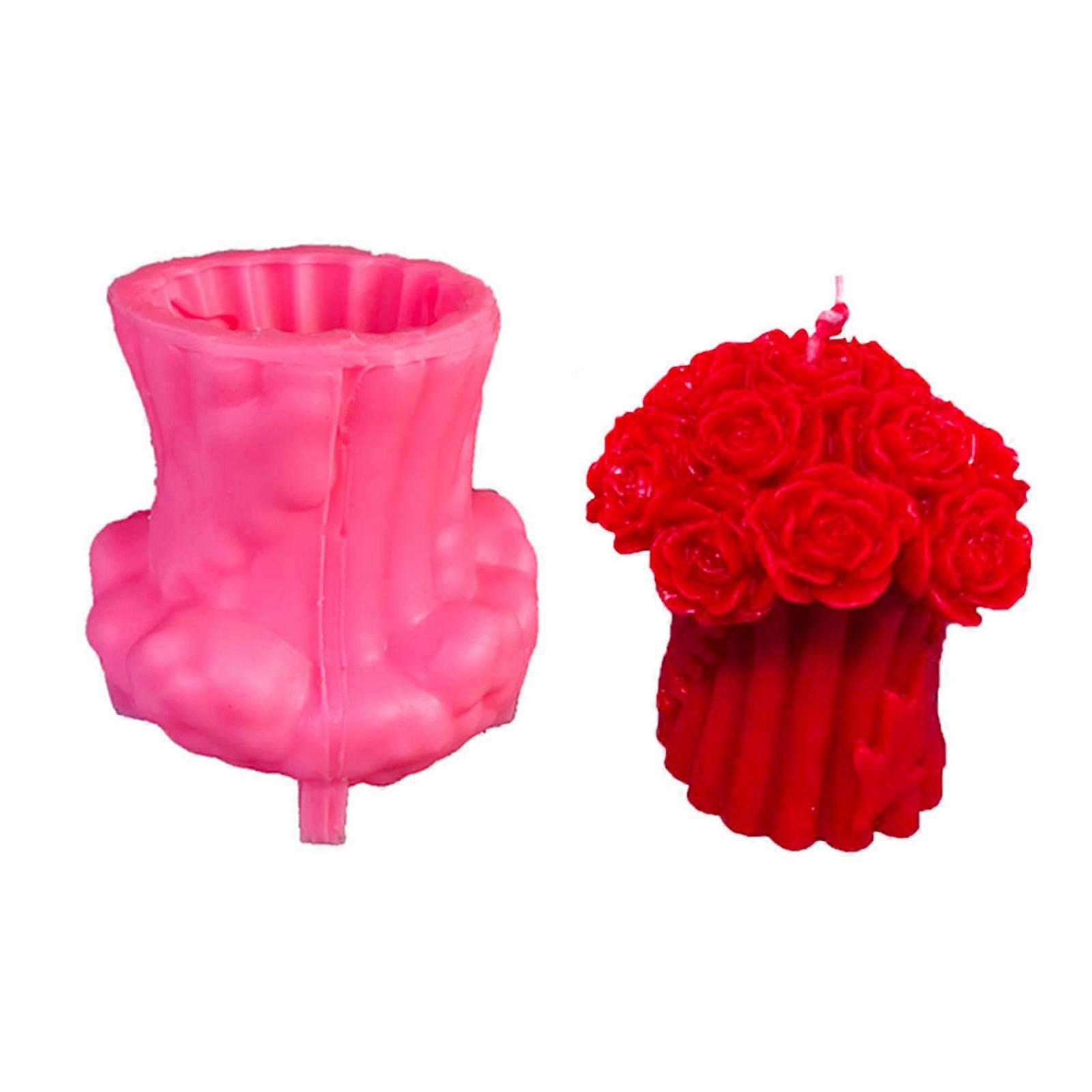 Rose Tree Shaped Mold Convenient Silicone Molds for DIY Aromatherapy Candles and Cake Toppers Handmade Resin Crafts