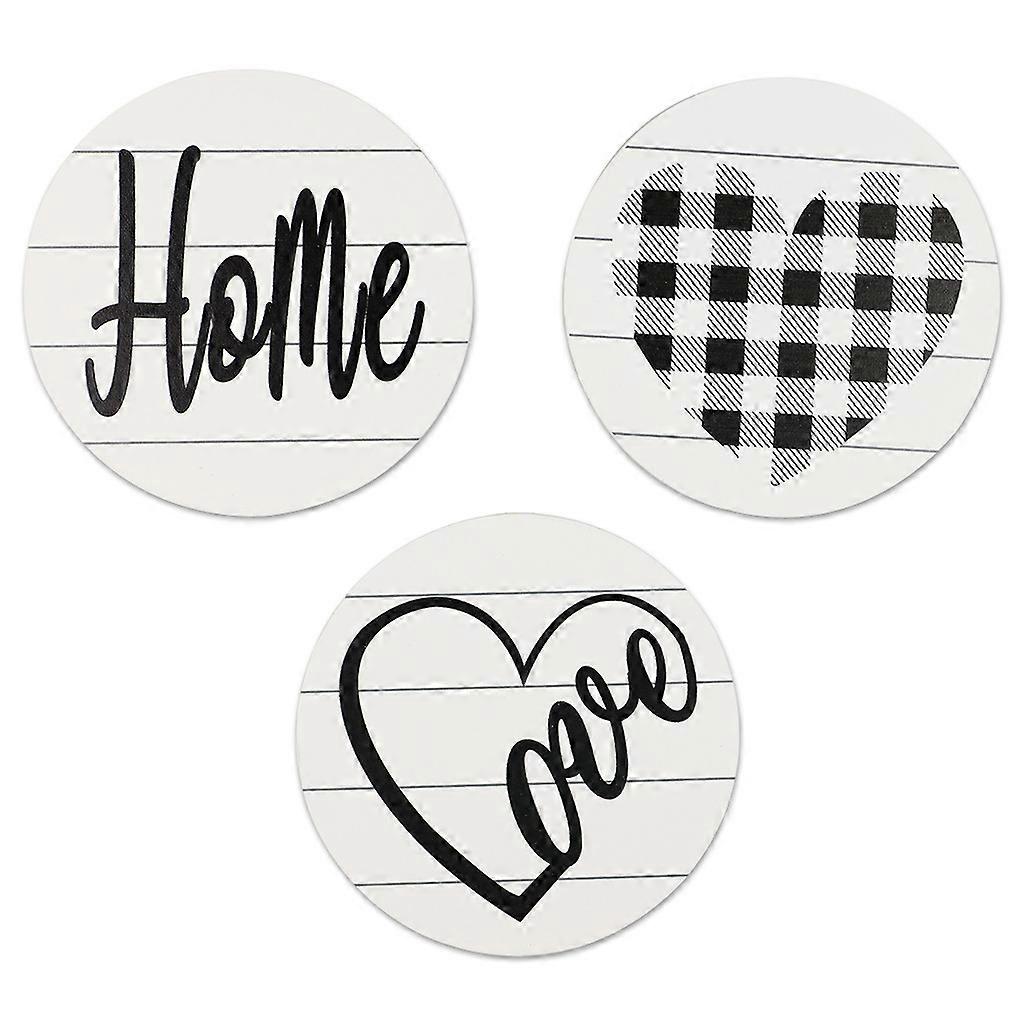 Minimalist Color Style Wooden Hanging Sign with Heart-shaped Durable Wood Sign Not Fade or Damage Easily Wood Signs